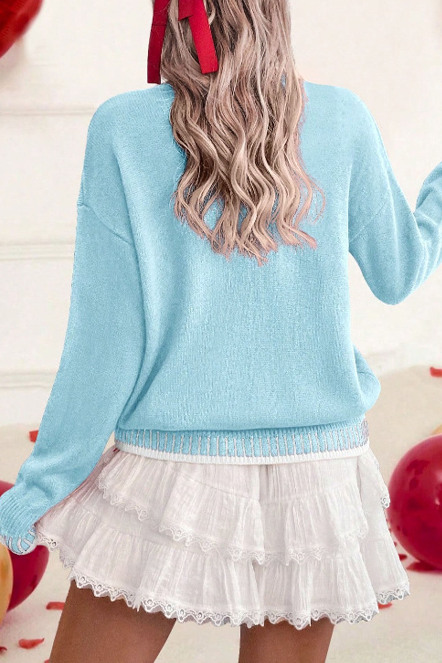 Love Chenille Valentine Sweater