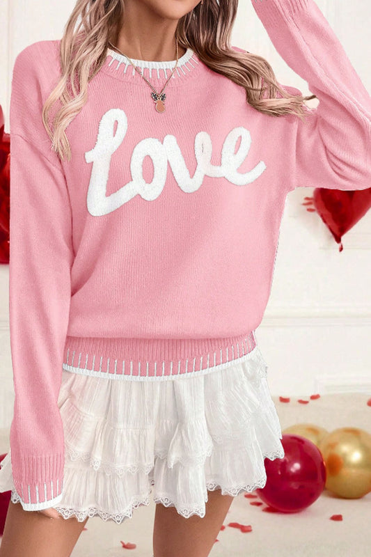 Love Chenille Valentine Sweater
